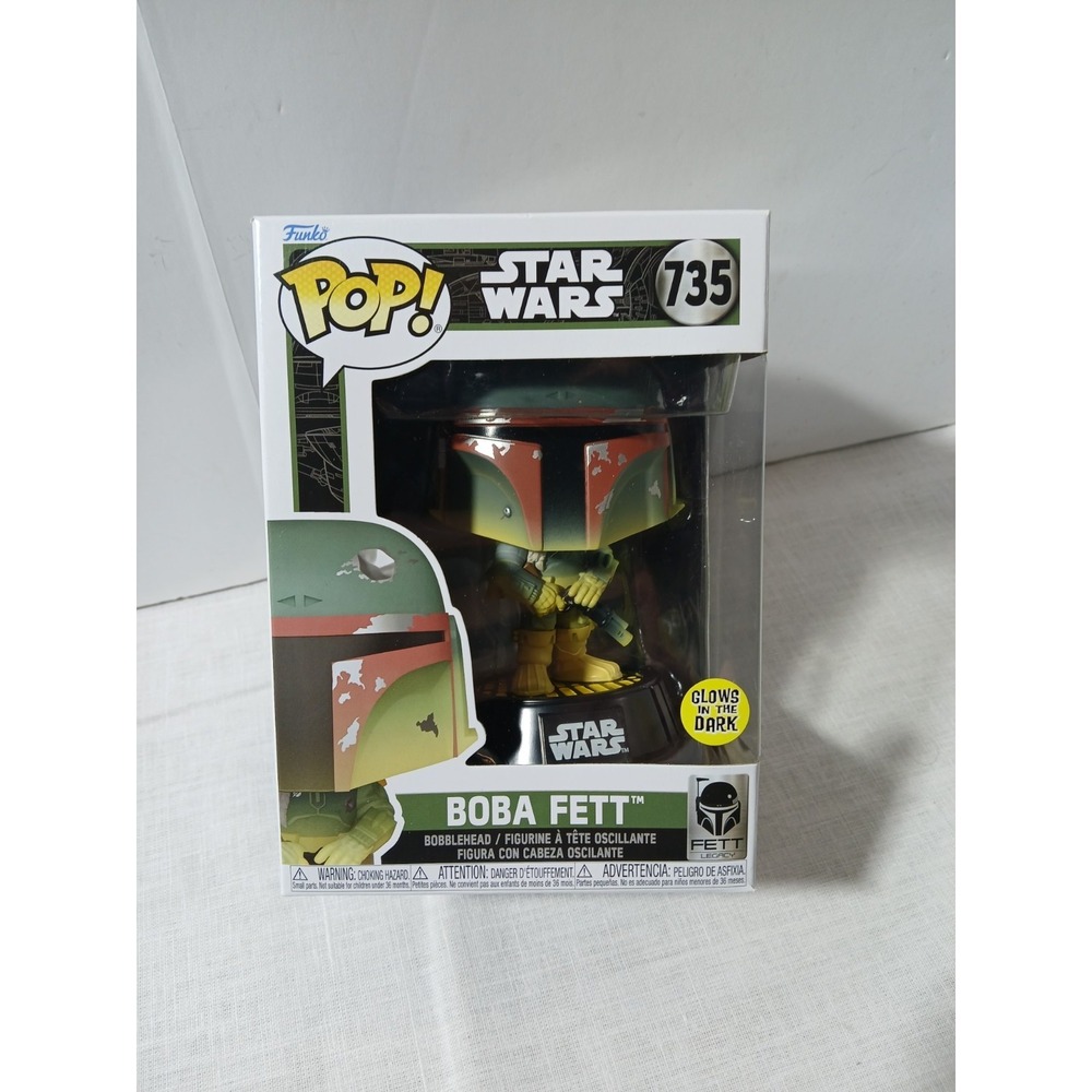 Funko - Star Wars - Boba Fett GLOW w/Rifle #735
